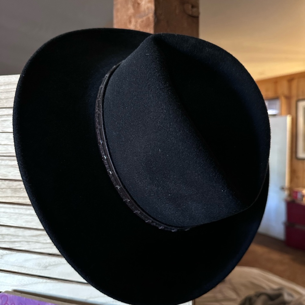 NEW Classic Black Cowboy Hat Style W05LFJ